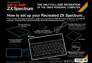 The recreated Sinclair ZX Spectrum